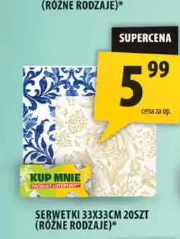 Arhelan Serwetki papierowe 20-pak 33x33 cm oferta