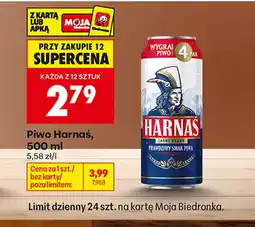 Biedronka Piwo Harnaś oferta