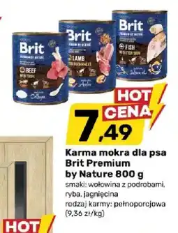 Bricomarche Karma mokra dla psa Brit Premium by Nature jagnięcina oferta