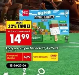 Biedronka Lody Big Milk oferta