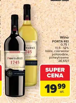 Carrefour Wino półsłodkie Porta Rei oferta