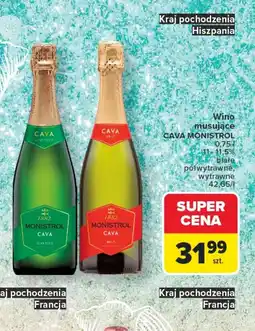 Carrefour Wino musujące Cava oferta