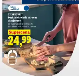 Lidl Deska do krojenia z drewna akacjowego Silvercrest oferta