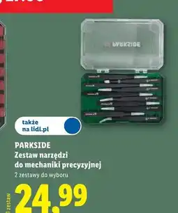 Lidl Zestaw narzędzi do mechaniki precyzyjnej Parkside oferta
