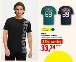 Lidl T-shirt męski z bawełny Bench oferta