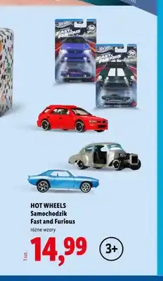 Lidl Samochodzik Hot Wheels Fast and Furious oferta