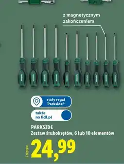 Lidl Zestaw śrubokrętów Parkside 6 elementów oferta