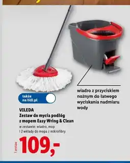 Lidl Zestaw do mycia podłóg z mopem Easy Wring & Clean Vileda oferta