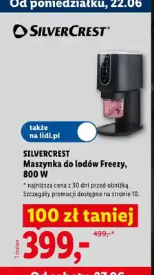 Lidl Maszynka do lodów Silvercrest Freezy oferta