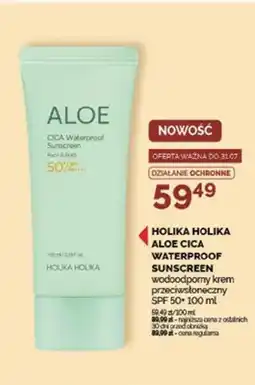 Ziko Dermo Krem przeciwsłoneczny Holika Holika Aloe Cica Waterproof Sunscreen wodoodporny SPF 50+ oferta
