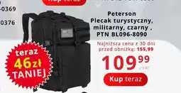 Poczta Polska Plecak turystyczny militarny Peterson czarny oferta