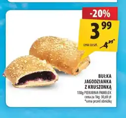 Arhelan Bułka jagodzianka z kruszonką Piekarnia Pawełek oferta