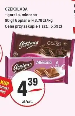 Sedal Czekolada gorzka Goplana oferta