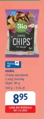dm drogerie markt Chipsy warzywne z solą morską dmBio oferta