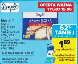 Carrefour Masło Simpl oferta
