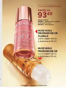 Ziko Dermo Suchy olejek roll-on z drobinkami Nuxe Huile Prodigieuse Or oferta