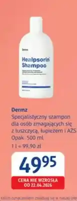 dm drogerie markt Szampon specjalistyczny Dermz dla osób zmagających się z łuszczycą łupieżem i AZS oferta