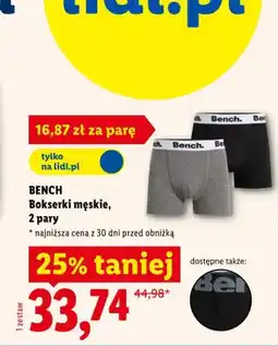 Lidl Bokserki męskie Bench 2-pak oferta