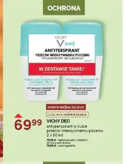 Ziko Dermo Antyperspirant w kulce Vichy Deo przeciw intensywnemu poceniu 2-pak oferta