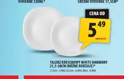 Arhelan Talerz edeserowy White Harmony 21,5 cm oferta