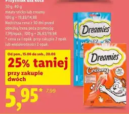 Lidl Przysmak dla kota Dreamies Creamy oferta