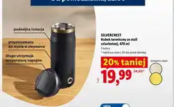 Lidl Kubek termiczny ze stali szlachetnej Silvercrest oferta