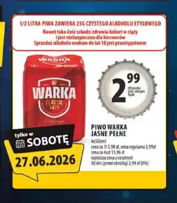 Arhelan Piwo Warka Jasne Pełne 4-pak oferta