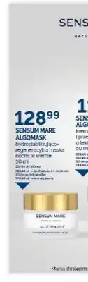 Ziko Dermo Maska nocna w kremie Sensum Mare Algomask hydrostabilizująco-regeneracyjna oferta