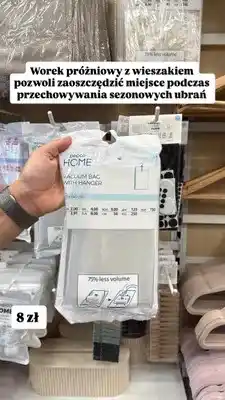 Pepco Worek próżniowy z wieszakiem Pepco Home oferta