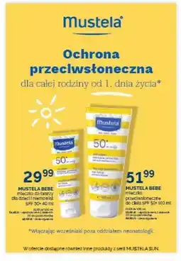 Ziko Dermo Mleczko do twarzy dla dzieci i niemowląt Mustela Bebe SPF 50+ oferta