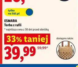 Lidl Torba z rafii Esmara oferta