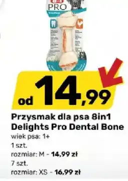 Bricomarche Przysmak dla psa 8in1 Delights Pro Dental Bone XS 7-pak oferta