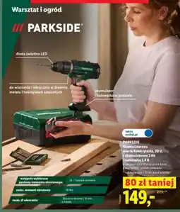 Lidl Wiertarkowkrętarka akumulatorowa Parkside 20V oferta