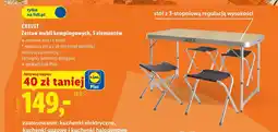 Lidl Zestaw mebli kempingowych Crivit oferta