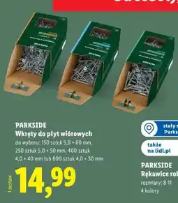 Lidl Wkręty do płyt wiórowych Parkside 150 sztuk 5,0x60 mm oferta