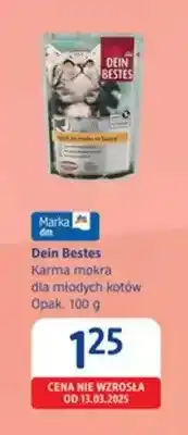 dm drogerie markt Karma mokra dla młodych kotów Dein Bestes oferta
