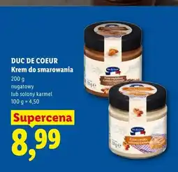 Lidl Krem do smarowania solony karmel Duc De Coeur oferta
