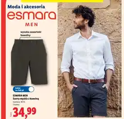 Lidl Szorty męskie z bawełną Esmara Men oferta