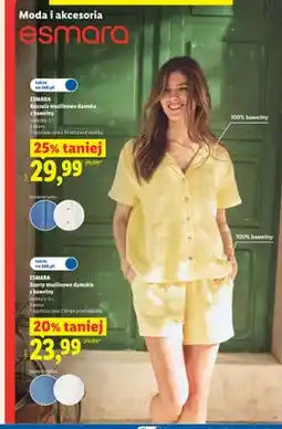Lidl Koszula muślinowa damska Esmara oferta