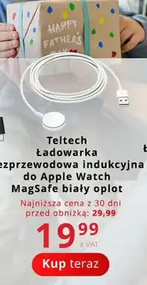 Poczta Polska Ładowarka bezprzewodowa indukcyjna do Apple Watch Teltech MagSafe biały oplot oferta