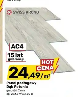 Bricomarche Panel podłogowy Swiss Krono Dąb Petunia oferta
