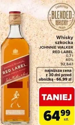 Carrefour Express Whisky szkocka JOHNNIE WALKER RED LABEL oferta