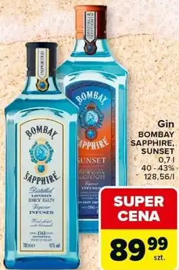 Carrefour Express Gin BOMBAY SAPPHIRE, SUNSET oferta