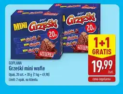ALDI Goplana Grześki mini wafle oferta