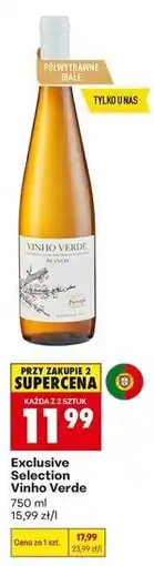 Biedronka Exclusive Selection Vinho Verde oferta