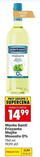 Biedronka Monte Santi Frizzante Mojito Moscato 0% oferta