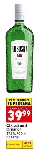 Biedronka Gin Lubuski Original 37,5% oferta