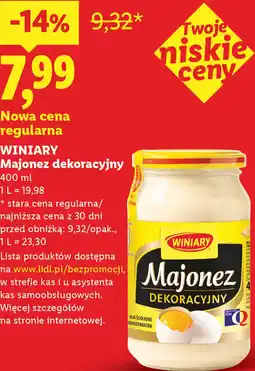 Lidl Winiary Majonez dekoracyjny oferta