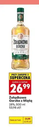 Biedronka Wódka Żołądkowa Gorzka Z Miętą oferta