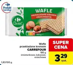 Globi Carrefour Classic Wafle przekładane kremem oferta